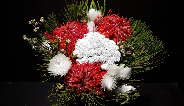 Xmas Bqt - Red Pin (p/bunch)