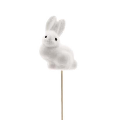 <h4>Easter Stick 50cm rabbit flock 8cm</h4>
