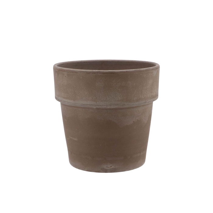 <h4>Terracotta Choco Cilinderpot 15x15cm</h4>