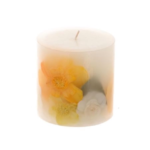 Candle Dried Flowers H10d10