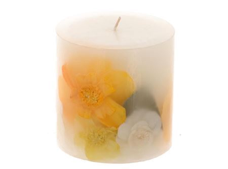 Candle Dried Flowers H10d10