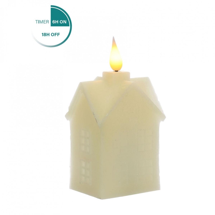 <h4>Candle LED House wax 6*5*12cm</h4>