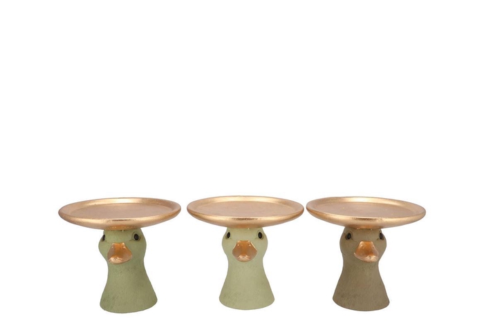 <h4>Easter Duck Head Summer Green Mix Plate Ass 15x15x14cm Nm</h4>