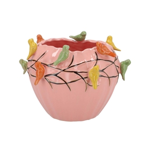 Bird Pot Pink 28x28x22cm
