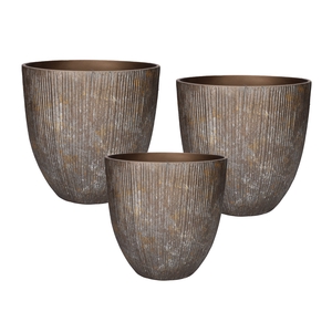 DF03-710637000 - Set/3 Pot Brase d33xh33 bronze
