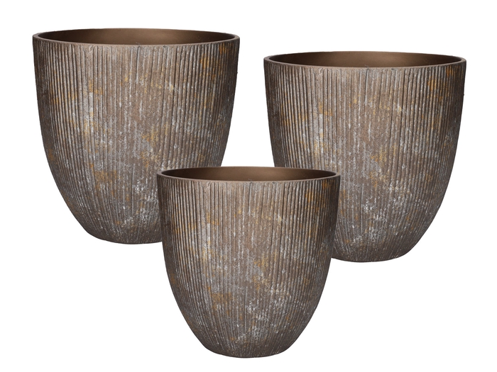 <h4>DF03-710637000 - Set/3 Pot Brase d33xh33 bronze</h4>