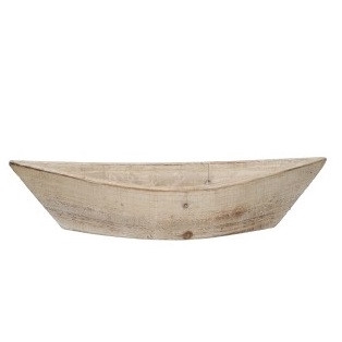 Wood boat 42 14 8 5cm