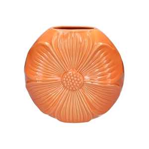Vase Petal 40.5x11x39.5 orange