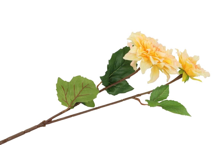 <h4>Silk Dahlia 2x Yellow Real Touch 60cm Nm</h4>