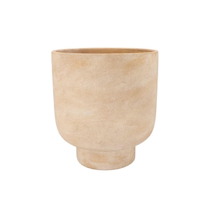 Florence Antique Gold Pot Round 28x28x31cm Nm