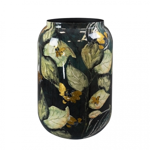 Metal Bee Green vase d30*42cm