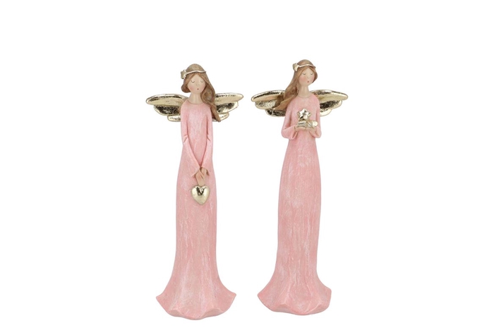 <h4>Belly Jolly Pink Xmas Angel 8x6x21cm</h4>