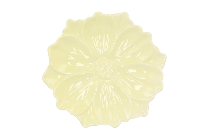 Bloom Cosmea Plate Yellow 24x24x4cm