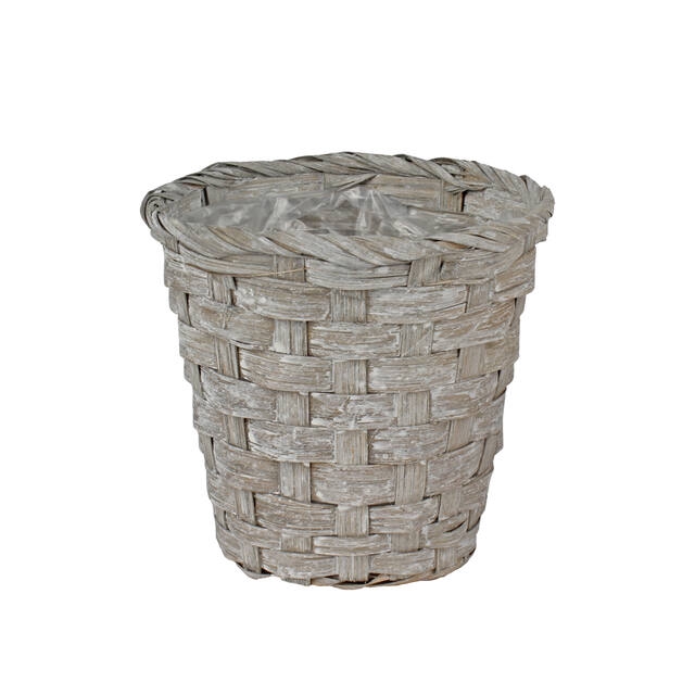 <h4>Pot Jakarta bamboo Ø13xH11cm grey</h4>