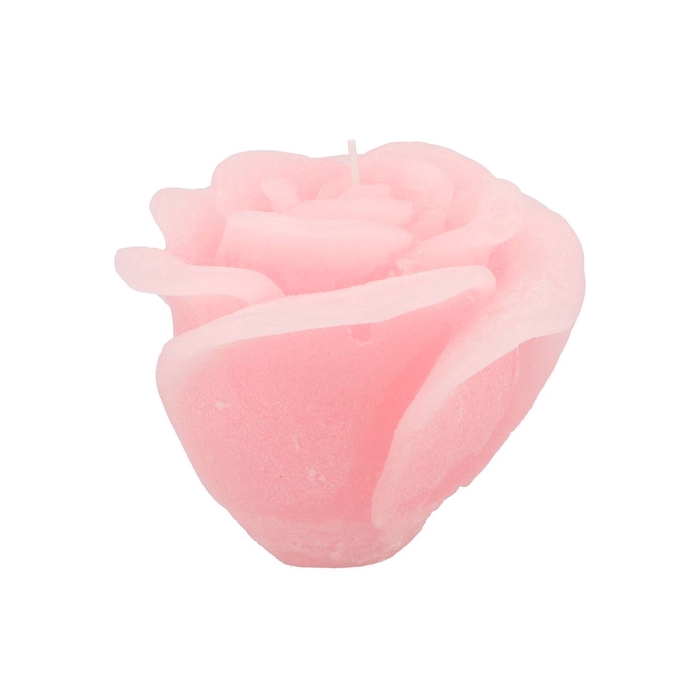 <h4>Candle Roos White Pink 14x12cm</h4>