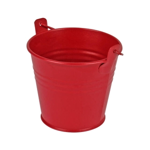 Bucket Sevilla zinc 9.6xH8cm - ES8.5 red matt