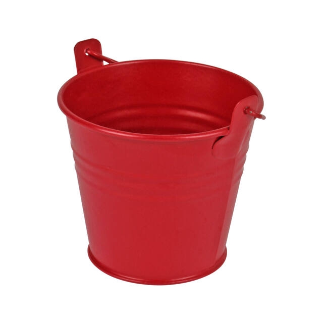 <h4>Bucket Sevilla zinc 9.6xH8cm - ES8.5 red matt</h4>
