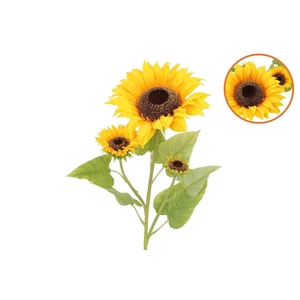 Silk Sunflower Yellow 95cm