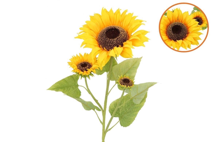 <h4>Silk Sunflower Yellow 95cm</h4>