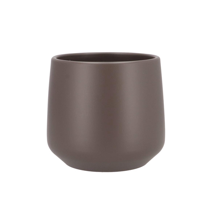 <h4>Ceramic Brown/taupe Matt Pot Berlin 16cm Nm</h4>