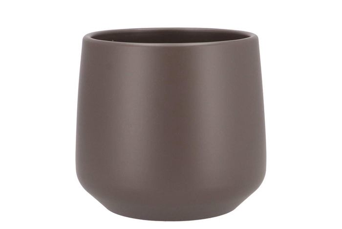 <h4>Ceramic Brown/taupe Matt Pot Berlin 16cm Nm</h4>
