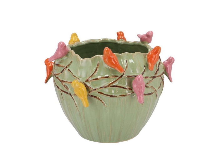 <h4>Bird Pot Pistache 19x19x15cm</h4>