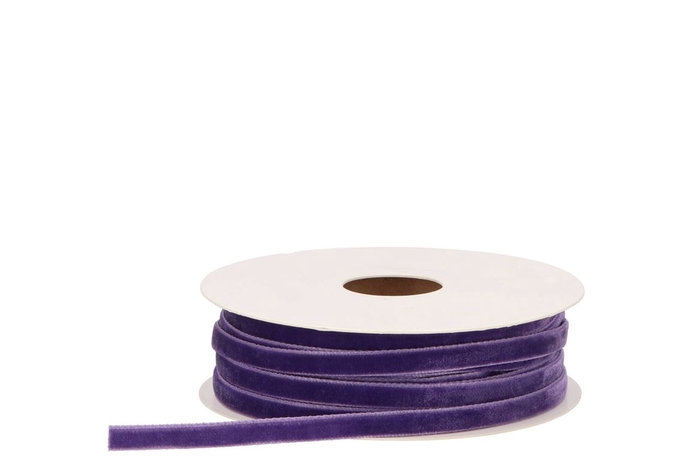 Ribbon Velvety 35 Purple 20mx6mm