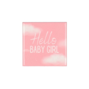 Tile Baby Girl Pink 10x10x1cm