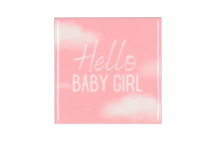 <h4>Tile Baby Girl Pink 10x10x1cm</h4>