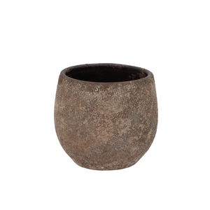 Bali Indonesian Grey Pot 16x14cm