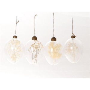 Egg Hang Dried Fl White 4 Ass. L10 W8