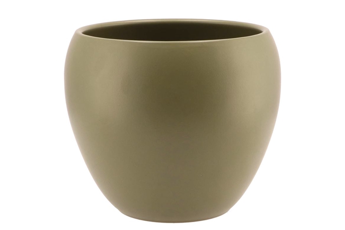 <h4>Vinci Army Green Flower Pot 22x19cm</h4>