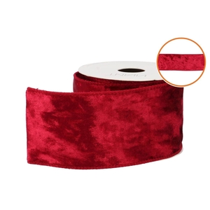 Ribbon Velvet Satin Wine Red 3mx70mm