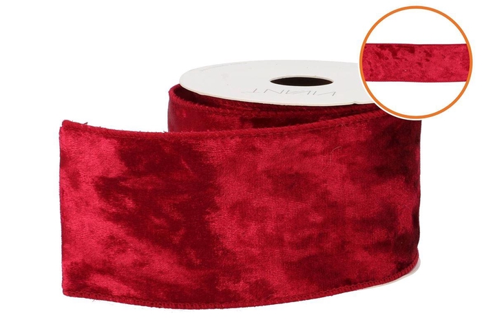 <h4>Ribbon Velvet Satin Wine Red 3mx70mm</h4>
