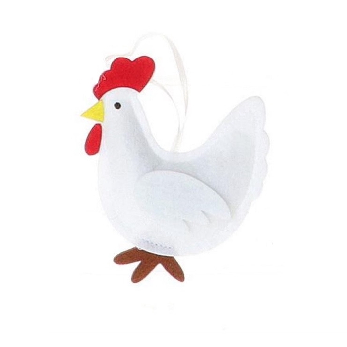 Easter Deco hanging chicken 10*11.5cm