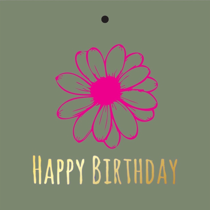 <h4>Labels Kaart 7*7cm x20 Happy Birthday</h4>