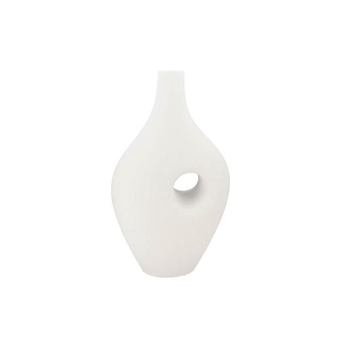<h4>Jill White Vase Oval 20x40x73cm</h4>