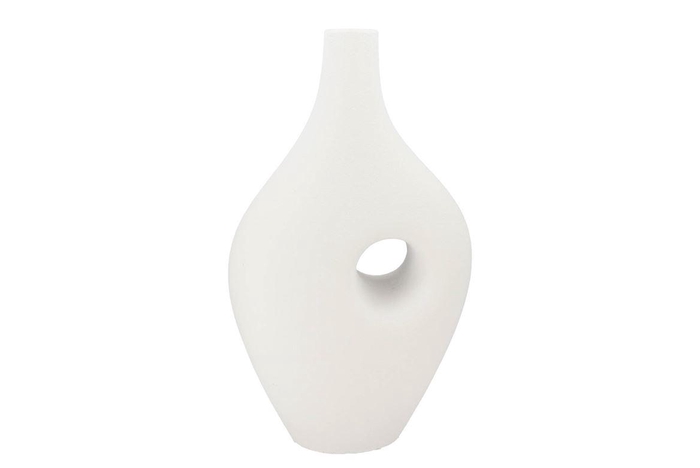 <h4>Jill White Vase Oval 20x40x73cm Nm</h4>