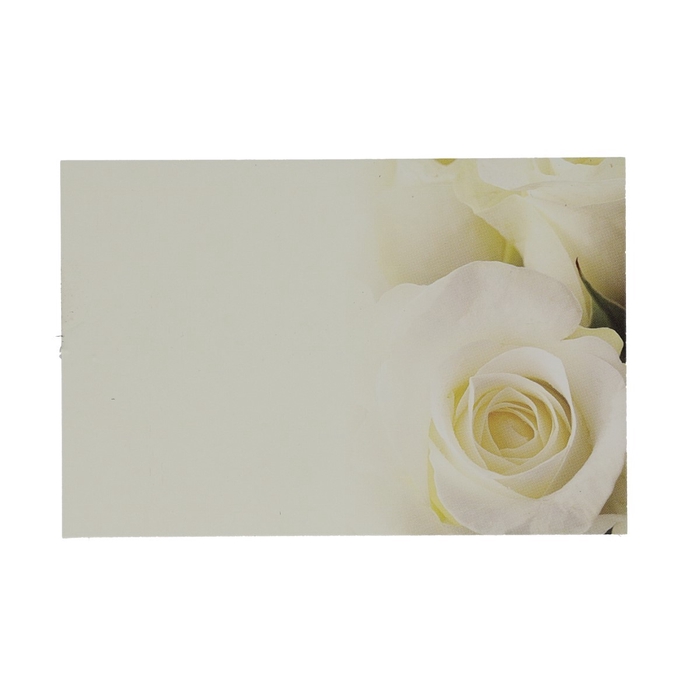 <h4>Kaart 9*6cm x50 Rose Cream</h4>