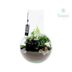 Green Bottle Suzanne Large met Pasen arrangement