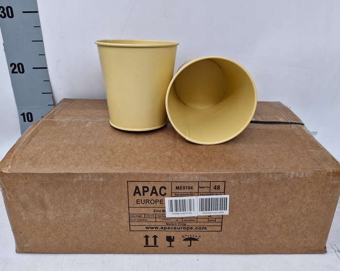 <h4>POT ZINC JAUNE D12XH12</h4>