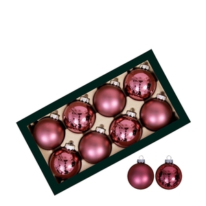 Kerstbal Bal  80mm combi x8