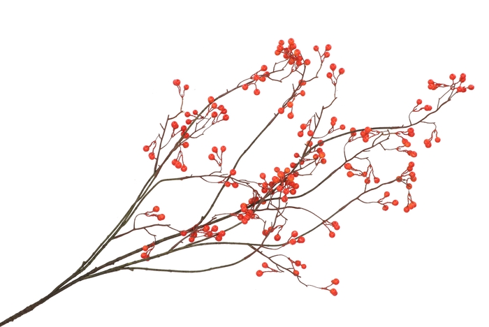 Silk Berry Branched Red 135cm