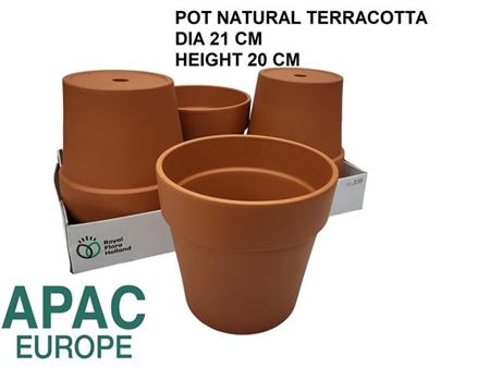 <h4>Keramiek Pot Terra Cotta H20 D21</h4>