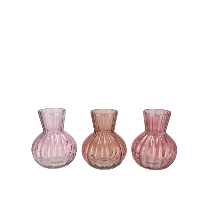 <h4>Feline Old Pink Mix Vase Ass 14x17cm</h4>
