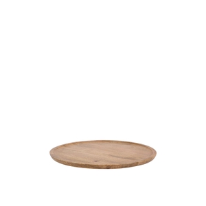 Mumbai Mango Wooden Tray Round Small Edge 23x23x2cm