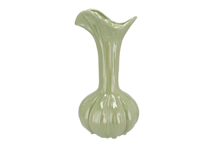 <h4>Mia Pistache Vase Garlic 21x21x44cm</h4>