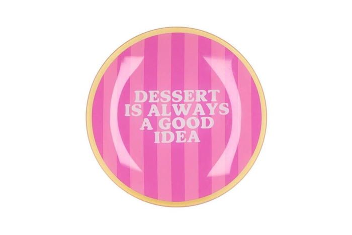 Plate Round Dessert Is Always 18x18x2cm