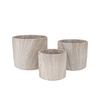 Monty Sand Pot Cilinder S/3 20x19/18x16/14x13cm
