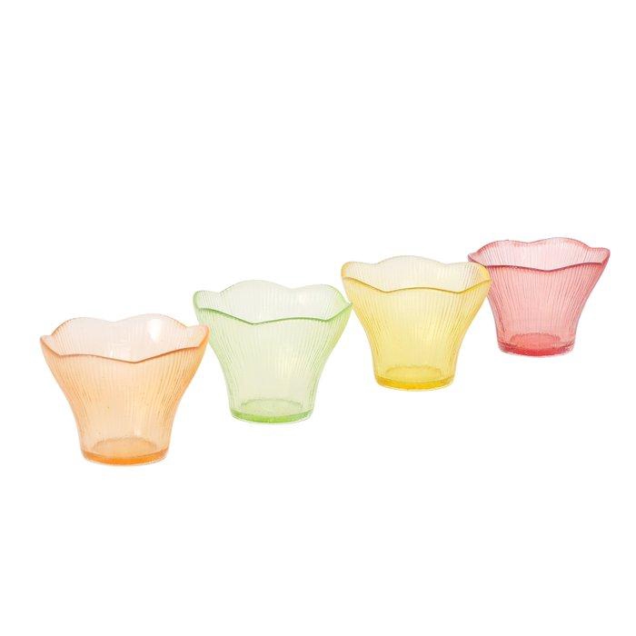 <h4>Schaal Fiorina, 4 ass., grn, ornj, rz, gl, Rond, H 7,50 cm, D 9,50 cm</h4>